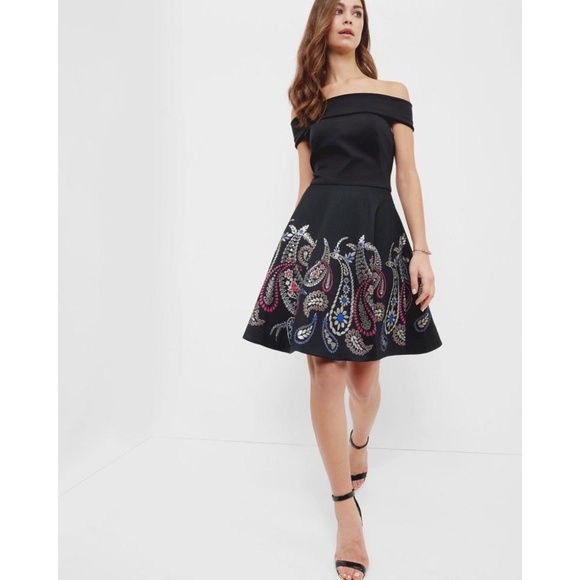 Ted Baker Dresses & Skirts - Ted Baker Off Shoulder Dress - size 6